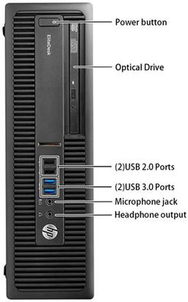 Alt view image 5 of 7 - HP Business Desktop ProDesk 600 G2 SFF Intel Core i7-6700 16GB DDR4 512GB SSD Intel HD Graphics 530 Windows 10 Pro 64-bit