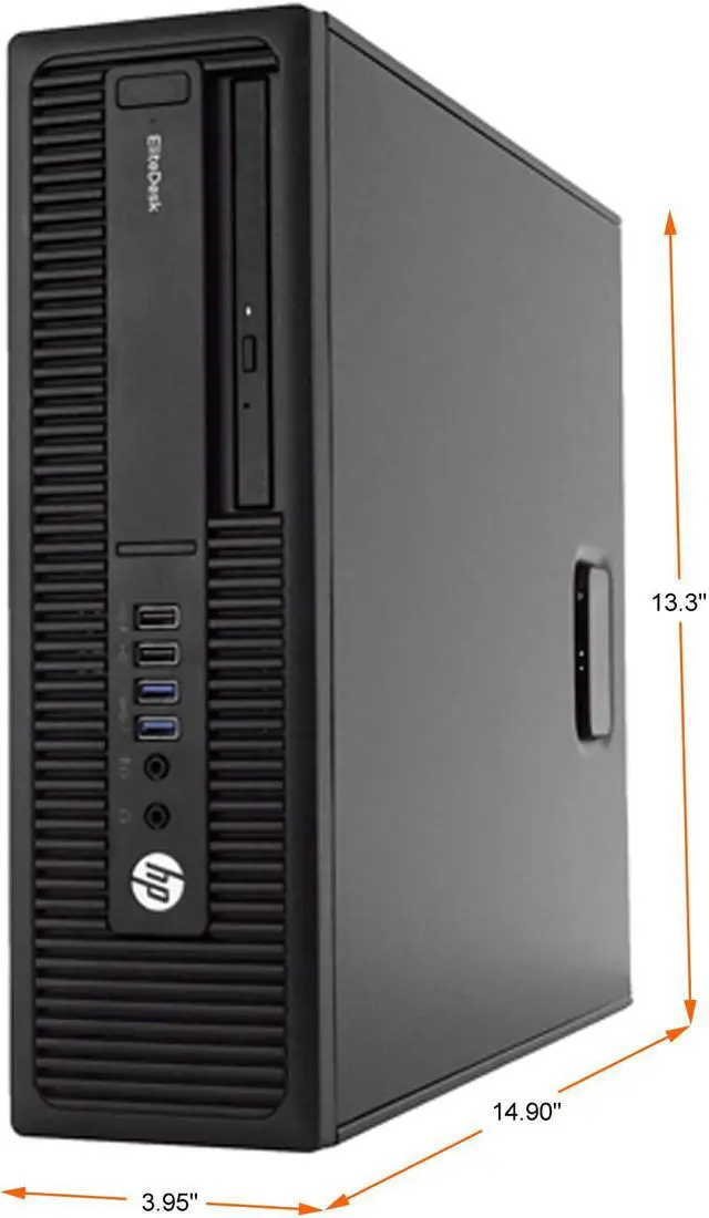 Alt view image 3 of 8 - HP Business Desktop EliteDesk 800 G2-SFF Intel Core i7-6700 16 GB 500 GB M.2 NVMe SSD Intel HD Graphics 530 Windows 10 Pro 64-bit