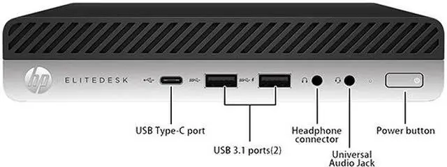 Alt view image 4 of 6 - HP Grade A Business Desktop EliteDesk 800 G3 Mini Intel Core i5-7500T 16GB DDR4 512 GB 2.5" SSD Intel HD Graphics 630 Windows 10 Pro 64-bit