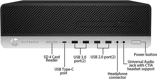 Alt view image 5 of 7 - HP Business Desktop EliteDesk 800 G4 SFF Intel Core i5-8500 32GB DDR4 512GB SSD Intel UHD Graphics 630 Windows 10 Pro 64-bit