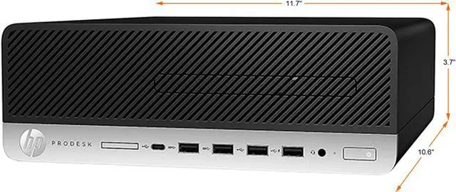 Alt view image 3 of 4 - HP Business Desktop ProDesk 600 G4-SFF Intel Core i7-8700 16GB DDR4 500 GB M.2 NVMe SSD Intel UHD Graphics 630 Windows 11 Pro 64-bit