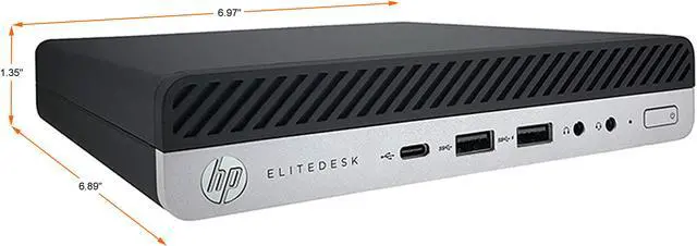 Alt view image 2 of 4 - HP Business Desktop EliteDesk 800 G4-MINI Intel Core i5-8500T 16GB DDR4 256GB SSD Intel UHD Graphics 630 Windows 11 Pro 64-bit
