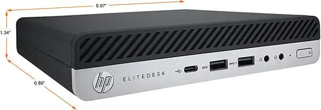 Alt view image 2 of 4 - HP Business Desktop EliteDesk 800 G5-MINI Intel Core i5-9500T 16GB DDR4 256GB SSD Intel UHD Graphics 630 Windows 11 Pro 64-bit
