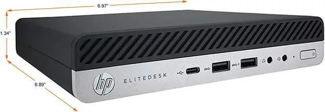 Alt view image 3 of 4 - HP Business Desktop EliteDesk 800 G5-MINI Intel Core i5-9500T 16GB DDR4 500 GB M.2 NVMe SSD Intel UHD Graphics 630 Windows 11 Pro 64-bit