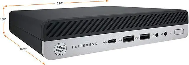 Alt view image 2 of 4 - HP Business Desktop EliteDesk 800 G5-MINI Intel Core i7-8700T 16GB DDR4 256GB SSD Intel UHD Graphics 630 Windows 11 Pro 64-bit