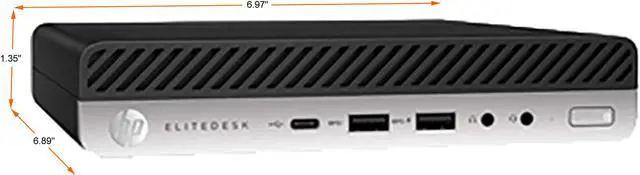 Alt view image 2 of 2 - HP Business Desktop EliteDesk 800 G4 Mini Intel Core i5 8th Gen 8500T (2.10GHz) 16 GB DDR4 512 GB SSD Intel UHD Graphics 630 Windows 10 Pro 64-bit (Grade A Refurbished)