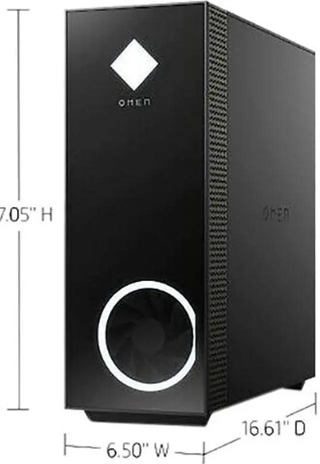 Alt view image 3 of 3 - HP Gaming Desktop OMEN GT13-1124 AMD Ryzen 7 5700G 16GB DDR4 1 TB NVMe SSD AMD Radeon RX 6700 XT Windows 11 Home 64-bit