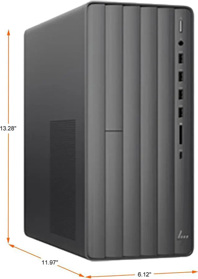 Alt view image 2 of 4 - HP Desktop Computer ENVY TE01-1487c Intel Core i7-10700 32GB DDR4 1TB HDD 512GB PCIe SSD Intel UHD Graphics 630 Windows 11 Home 64-bit