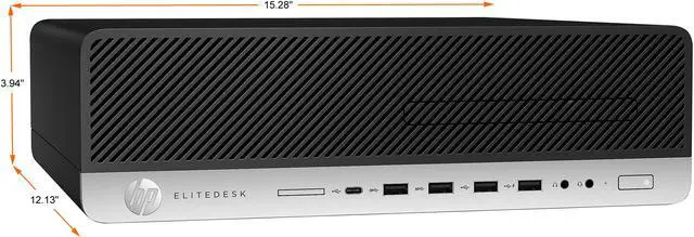Alt view image 2 of 4 - HP EliteDesk 800 G3 Small Form Factor Desktop Intel Core i5 7th Gen 7500 (3.40GHz) 16GB DDR4 512GB SSD Windows 10 Pro 64-bit