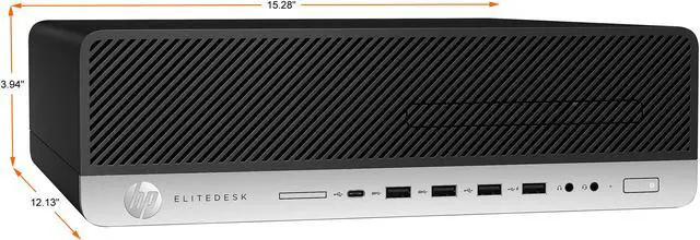 Alt view image 2 of 4 - HP EliteDesk 800 G3 Small Form Factor Desktop Intel Core i5 7th Gen 7500 (3.40GHz) 8GB DDR4 256GB SSD Windows 10 Pro 64-bit