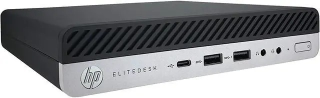 Alt view image 3 of 3 - HP Business Desktop EliteDesk 800 G4-MINI Intel Core i7-8700T 32GB DDR4 500GB PCIe SSD Intel UHD Graphics 630 Windows 11 Pro 64-bit
