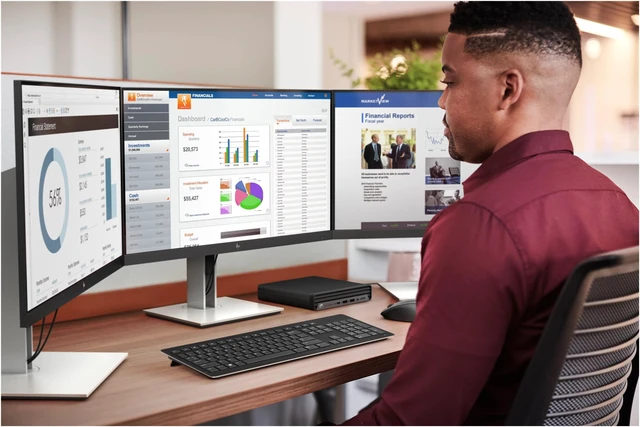 Alt view image 4 of 6 - HP EliteDesk 805 G6 - mini desktop - Ryzen 5 Pro 4650GE 3.3 GHz - 8 GB - SSD 256 GB