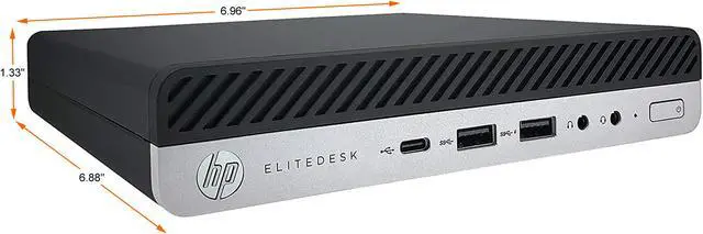 Alt view image 4 of 4 - HP Desktop Computer EliteDesk 800 G5-MINI Intel Core i5-9500T 16GB DDR4 512 GB NVMe SSD SSD Intel UHD Graphics 630 Windows 10 Pro 64-bit