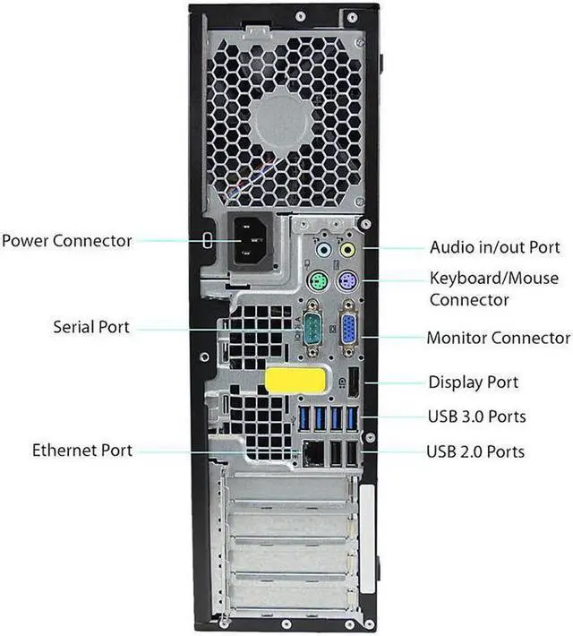Alt view image 2 of 2 - HP Desktop PC EliteDesk 8300 Intel Core i5-3470 4GB DDR3 256GB SSD Intel HD Graphics 2500 Linux Mint