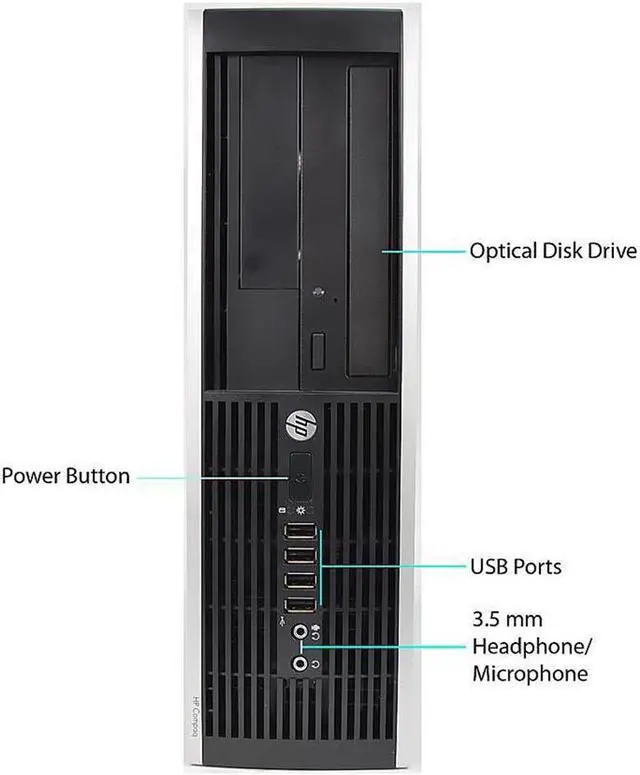Main image of HP Desktop PC EliteDesk 8300 Intel Core i5-3470 4GB DDR3 256GB SSD Intel HD Graphics 2500 Linux Mint