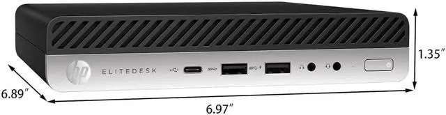 Alt view image 2 of 3 - HP EliteDesk 800 G5 Mini Desktop Intel Core i5-9500T 2.20 GHz 16 GB RAM 256 SSD WIFI Windows 11 Pro (Includes Keyboard & Mouse)
