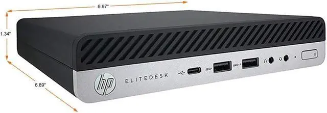 Alt view image 2 of 3 - HP EliteDesk 800 G5 Mini Desktop Intel Core i5-9500T 2.20 GHz 16 GB RAM 256 SSD WIFI  Windows 11 Pro (Includes Keyboard & Mouse)