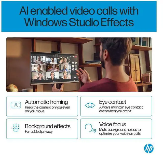 Alt view image 8 of 11 - HP All-in-One PC OmniStudio X 27-cs0009 Intel Core Ultra 5 125U 16GB DDR5 512GB PCIe SSD 27" Windows 11 Home