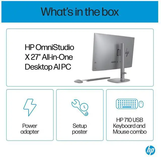 Alt view image 10 of 11 - HP All-in-One PC OmniStudio X 27-cs0009 Intel Core Ultra 5 125U 16GB DDR5 512GB PCIe SSD 27" Windows 11 Home
