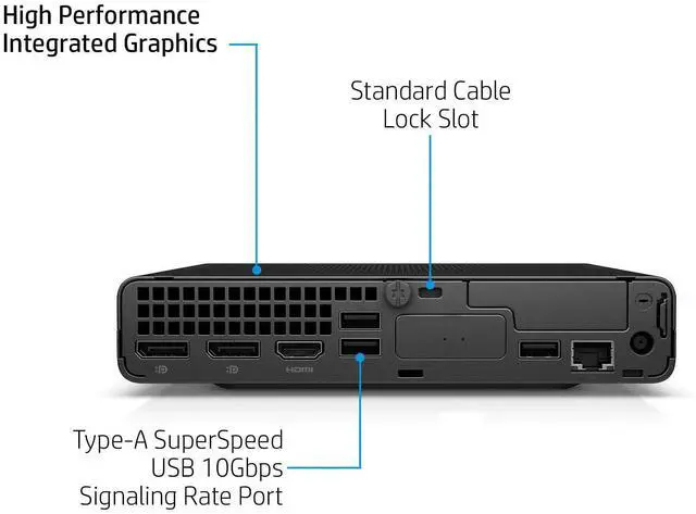 Alt view image 2 of 2 - HP 800 G9-MINI Desktop Intel Core i5-12500T 2.0GHz 16GB Memory 512GB NVMe Internal WiFi Bluetooth Windows 11 Pro 64-bit