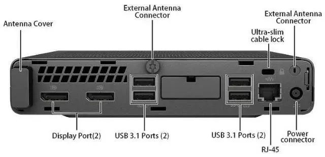 Alt view image 4 of 4 - HP EliteDesk 800 G5 Desktop Intel Core i5-9500T 2.20 GHz 16GB Memory 256GB SSD Windows 11 Pro