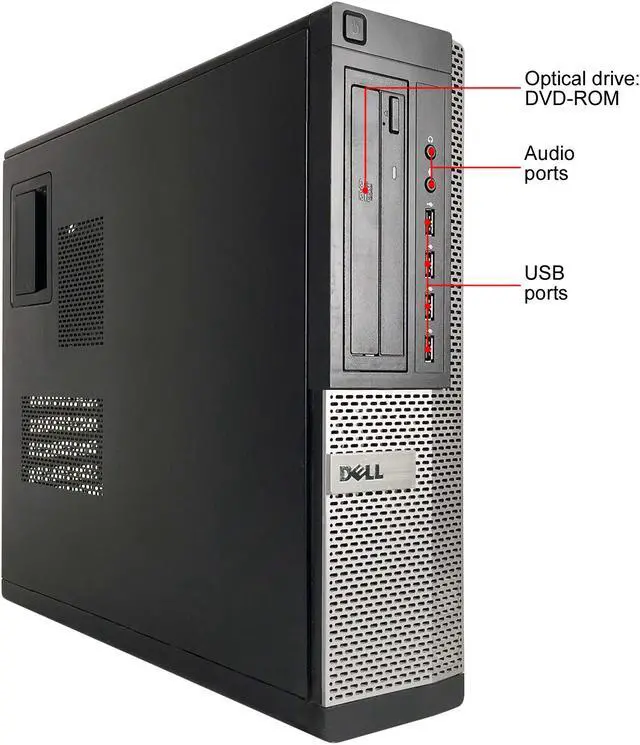 Alt view image 2 of 6 - Dell Grade A OptiPlex 790 Desktop Computer, Intel Core i7 2600 (3.40 GHz), 16GB DDR3, 512G SSD, DVD, USB WIFI Adapter, USB Bluetooth Adapter, Windows 10 Home 64-bit Multi-language