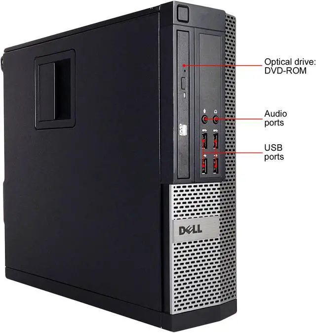 Alt view image 2 of 6 - DELL Desktop Computer - Grade A OptiPlex 9020 Intel Core i5-4590 16GB DDR3 1TB HDD Intel HD Graphics 4600 Windows 10 Home
