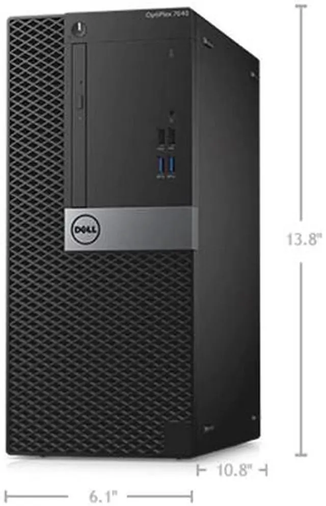 Alt view image 2 of 4 - DELL Desktop Computer Optiplex 7040 Tower Intel Core i7 6th Gen 6700 (3.40 GHz) 16 GB DDR4 RAM 1 TB SSD DVD Intel HD Graphics 530 Windows 10 Pro 64-bit