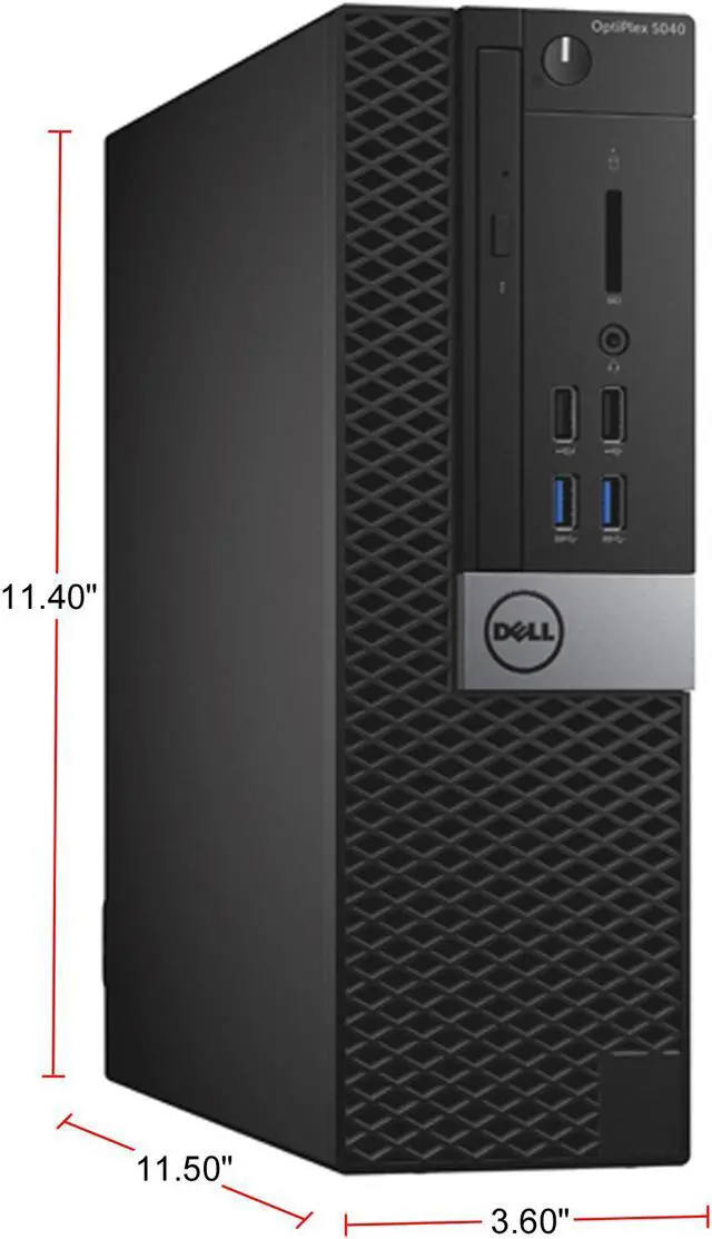 Alt view image 3 of 4 - DELL Desktop Computer OptiPlex 5040 Intel Core i7 6th Gen 6700 (3.40GHz) 16 GB 256 GB SSD DVD Intel HD Graphics 530 Windows 10 Pro 64-bit