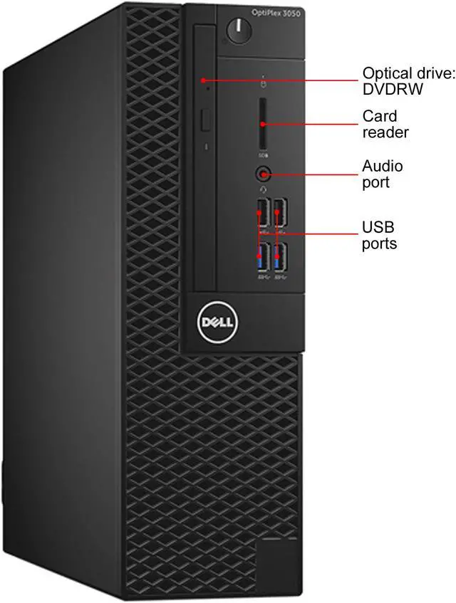 Alt view image 2 of 2 - DELL Desktop Computer 3050 Intel Core i5-7500 16 GB 256 GB M.2-NVMe SSD Intel HD Graphics 630 Windows 10 Pro 64-bit