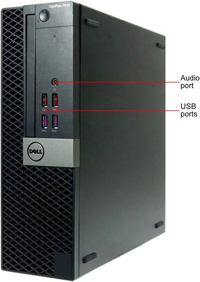Alt view image 2 of 2 - DELL Desktop Computer OptiPlex 7040 Intel Core i5-6500 8 GB 256 GB 2.5" SSD Intel HD Graphics 530 Windows 10 Pro 64-bit