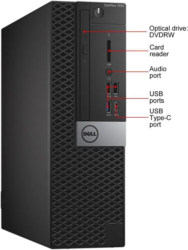 Alt view image 2 of 2 - DELL Desktop Computer OptiPlex 7050-SFF Intel Core i7-7700 16 GB 1TB SSD Windows 10 Pro 64-bit