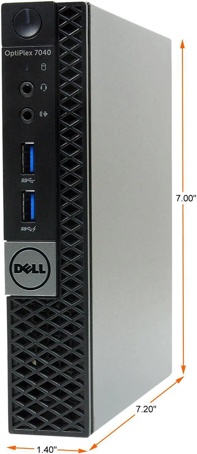 Alt view image 2 of 4 - DELL Desktop Computer 7040-MICRO Intel Core i5-6500T 16GB DDR4 256GB SSD Intel HD Graphics 530 Windows 10 Pro 64-bit
