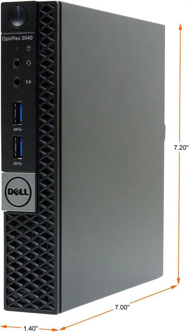 Alt view image 2 of 4 - DELL Business Desktop OptiPlex 3040-MICRO Intel Core i5-6500T 8 GB 512GB SSD Intel HD Graphics 530 Windows 10 Pro 64-bit