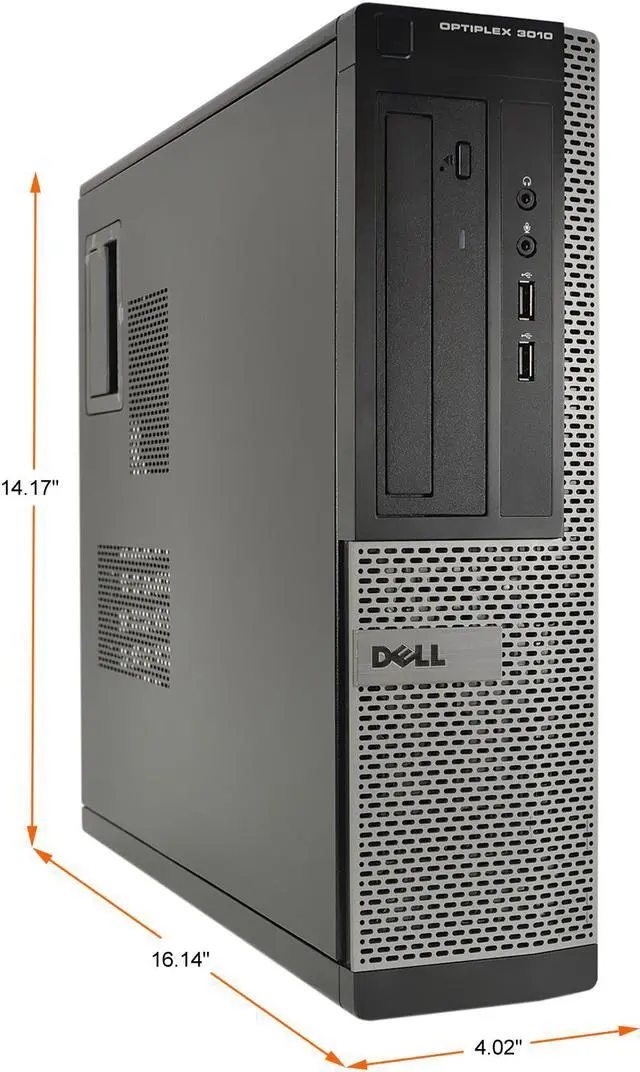 Alt view image 4 of 4 - DELL Business Desktop OptiPlex 3010-D Intel Core i7-3770 16GB DDR3 512GB SSD Intel HD Graphics 4000 Windows 10 Pro 64-bit