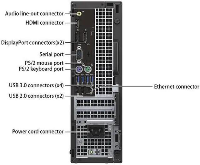 Alt view image 5 of 6 - DELL Business Desktop OptiPlex 7050 Intel Core i5-7500 16GB DDR4 256 GB NVMe SSD Intel HD Graphics 630 Windows 10 Pro 64-bit