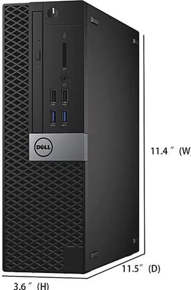 Alt view image 4 of 5 - DELL Business Desktop OptiPlex 5050 Intel Core i5 7th Gen 7500 (3.40GHz) 16 GB DDR4 1 TB HDD 256 GB SSD Intel HD Graphics 630 Windows 10 Pro 64-bit (Grade A Refurbished)
