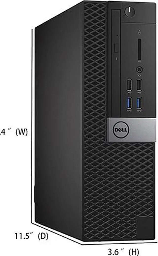 Alt view image 3 of 5 - DELL Business Desktop OptiPlex 5050 Intel Core i5 7th Gen 7500 (3.40GHz) 16 GB DDR4 1 TB HDD 256 GB SSD Intel HD Graphics 630 Windows 10 Pro 64-bit (Grade A Refurbished)