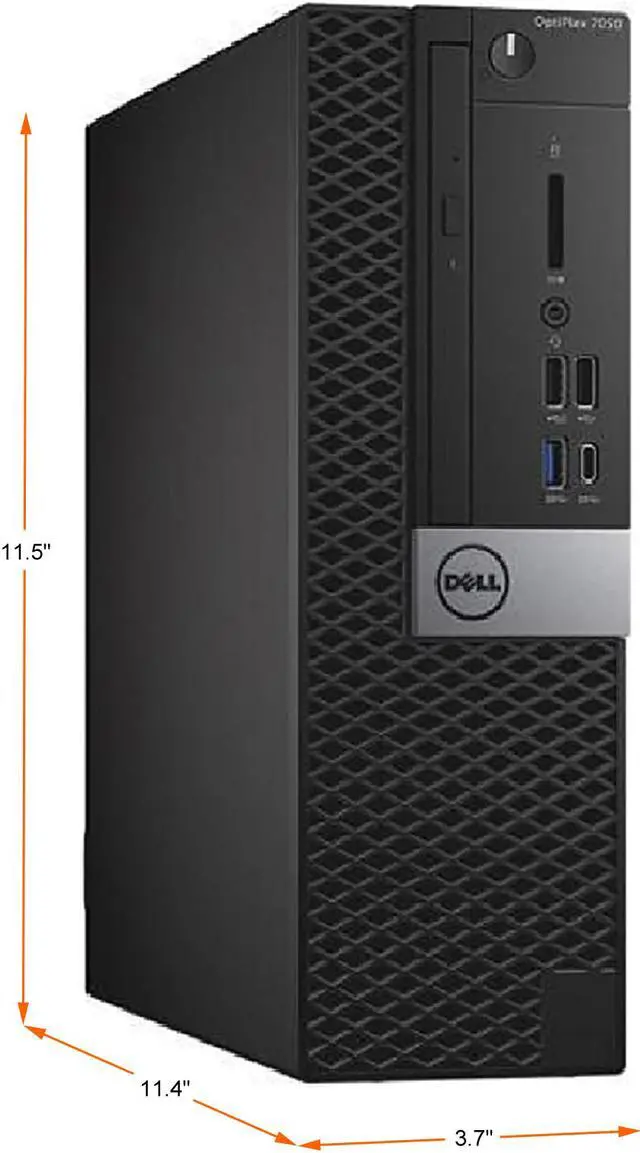 Alt view image 2 of 3 - DELL Business Desktop OptiPlex 7050 SFF Intel Core i5-7600 16GB DDR4 256GB SSD Intel HD Graphics 630 Windows 10 Pro 64-bit