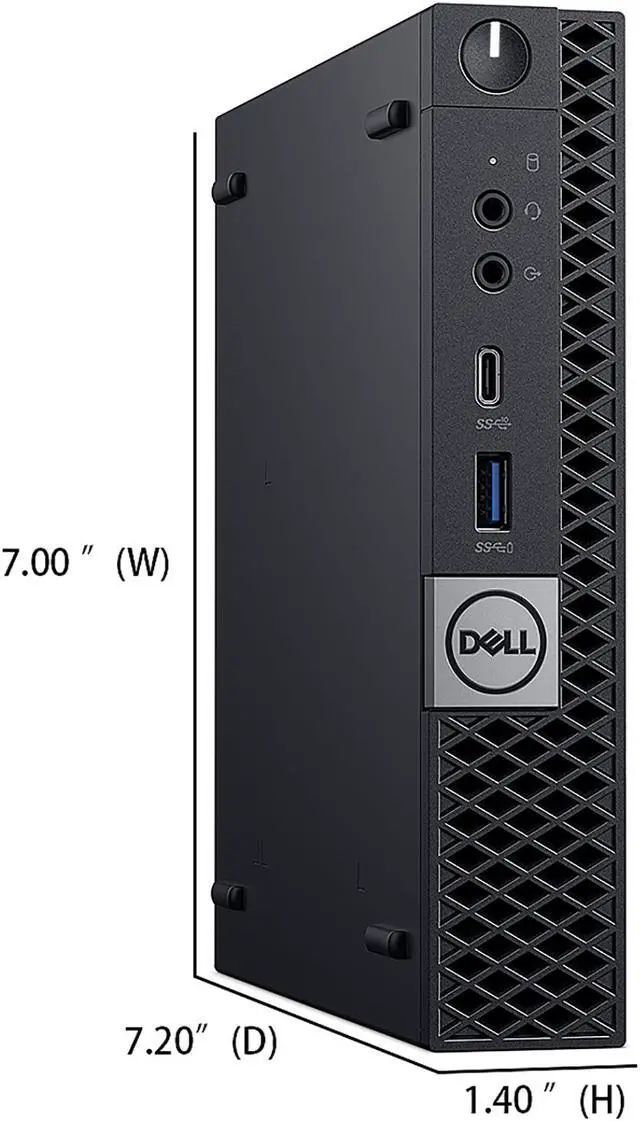Alt view image 4 of 7 - DELL Business Desktop OptiPlex 7070 Micro Intel Core i5-8600T 16GB DDR4 256GB SSD Intel UHD Graphics 630 Windows 10 Pro 64-bit