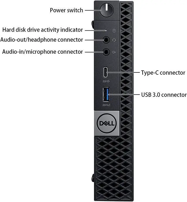 Alt view image 5 of 7 - DELL Business Desktop OptiPlex 7070 Micro Intel Core i5-8600T 16GB DDR4 256GB SSD Intel UHD Graphics 630 Windows 10 Pro 64-bit