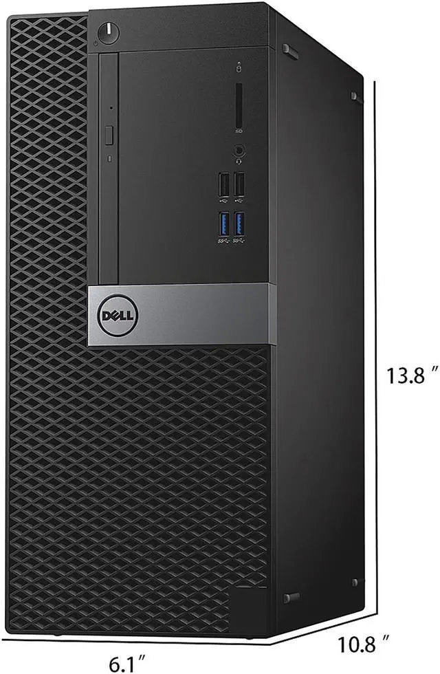 Alt view image 3 of 7 - DELL Business Desktop OptiPlex 7040 Intel Core i7-6700 16GB DDR4 1TB SSD Intel HD Graphics 530 Windows 10 Pro 64-bit