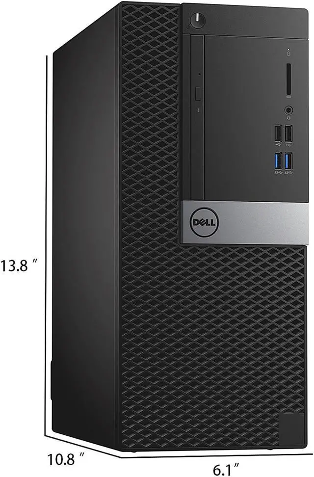 Alt view image 4 of 7 - DELL Business Desktop OptiPlex 7040 Intel Core i7-6700 16GB DDR4 1TB SSD Intel HD Graphics 530 Windows 10 Pro 64-bit