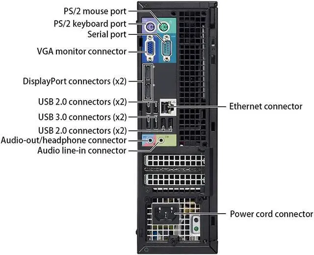 Alt view image 3 of 3 - DELL Business Desktop OptiPlex 7010-SFF Intel Core i5-3470 8GB DDR3 512GB SSD Intel HD Graphics 2500 Windows 10 Pro 64-bit