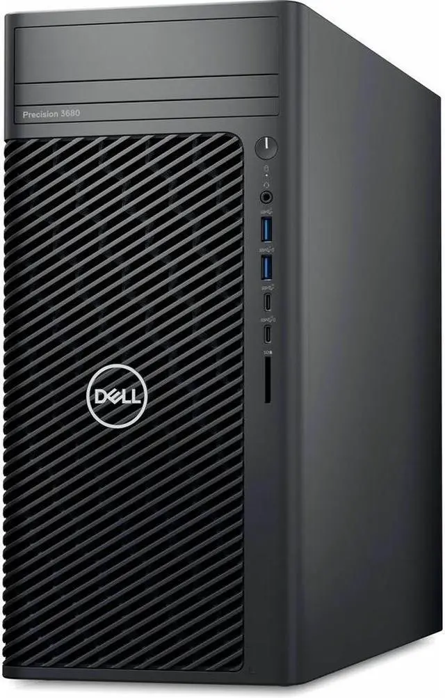 Main image of Dell Precision 3680 Workstation - Intel Core i7 14th Gen i7-14700 - vPro Technology - 16 GB - 512 GB SSD - Windows 11 Pro - AMD Radeon Pro W6400 4 GB Graphics - DVD-Writer - Black  NVY8C