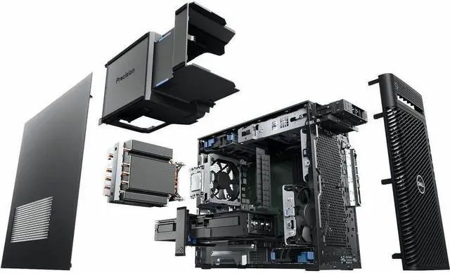 Alt view image 8 of 8 - Dell Precision 3680 Workstation - Intel Core i7 14th Gen i7-14700 - vPro Technology - 16 GB - 512 GB SSD - Windows 11 Pro - AMD Radeon Pro W6400 4 GB Graphics - DVD-Writer - Black  NVY8C