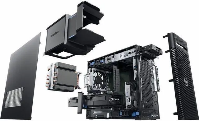 Alt view image 4 of 4 - Dell Precision 3000 3680 Workstation - Intel Core i5 14th Gen i5-14500 - 16 GB - 512 GB SSD - Tower - Black - Windows 11 Pro - English (US) Keyboard   8KRPJ