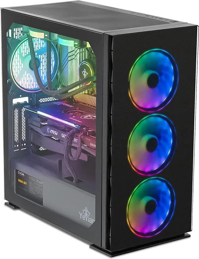 Alt view image 2 of 9 - Yeyian Gaming Desktop YEYIAN WARRIOR Yari X21 Intel Core i9-12900KF 32GB DDR5 2TB HDD 2 TB NVMe SSD GeForce RTX 3080 Windows 11 Home 64-bit