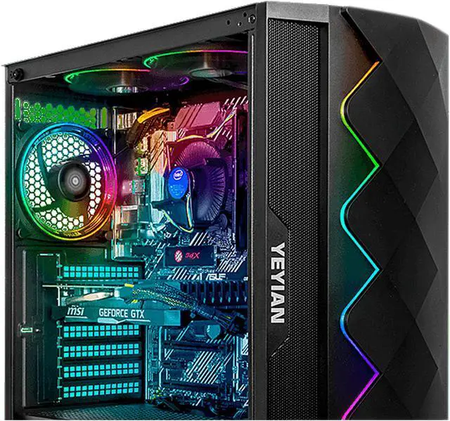 Alt view image 7 of 12 - Yeyian Gaming Desktop Shoge X11 Intel Core i5-11400F 8GB DDR4 500 GB NVMe SSD GeForce GTX 1660 SUPER Windows 11 Home 64-bit
