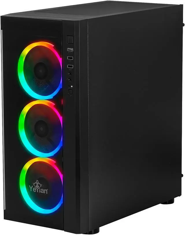 Alt view image 4 of 12 - Yeyian Gaming Desktop Katana X10 Intel Core i5-11400F 16GB DDR4 500 GB NVMe SSD GeForce RTX 3060 Ti Windows 11 Home 64-bit